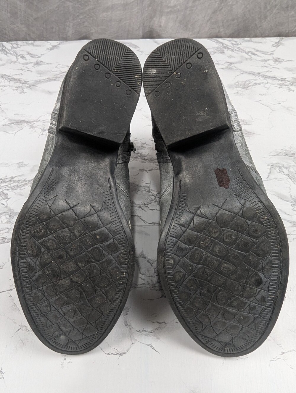 Sterling River Gray Embroidered Western Ankle Boots Booties Size 8.5 M - Picture 11 of 13